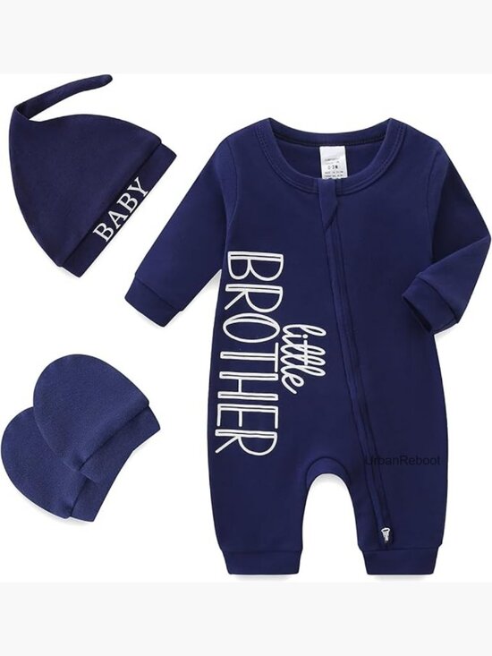Other - Baby Romper with Hat and Mittens - Newborn Outfit